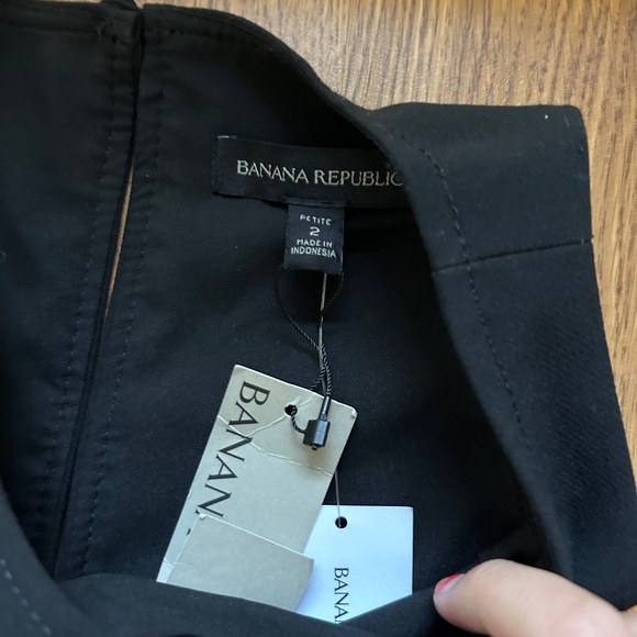 Banana Republic Black Formal A-Line Dress - Picture 2 of 3